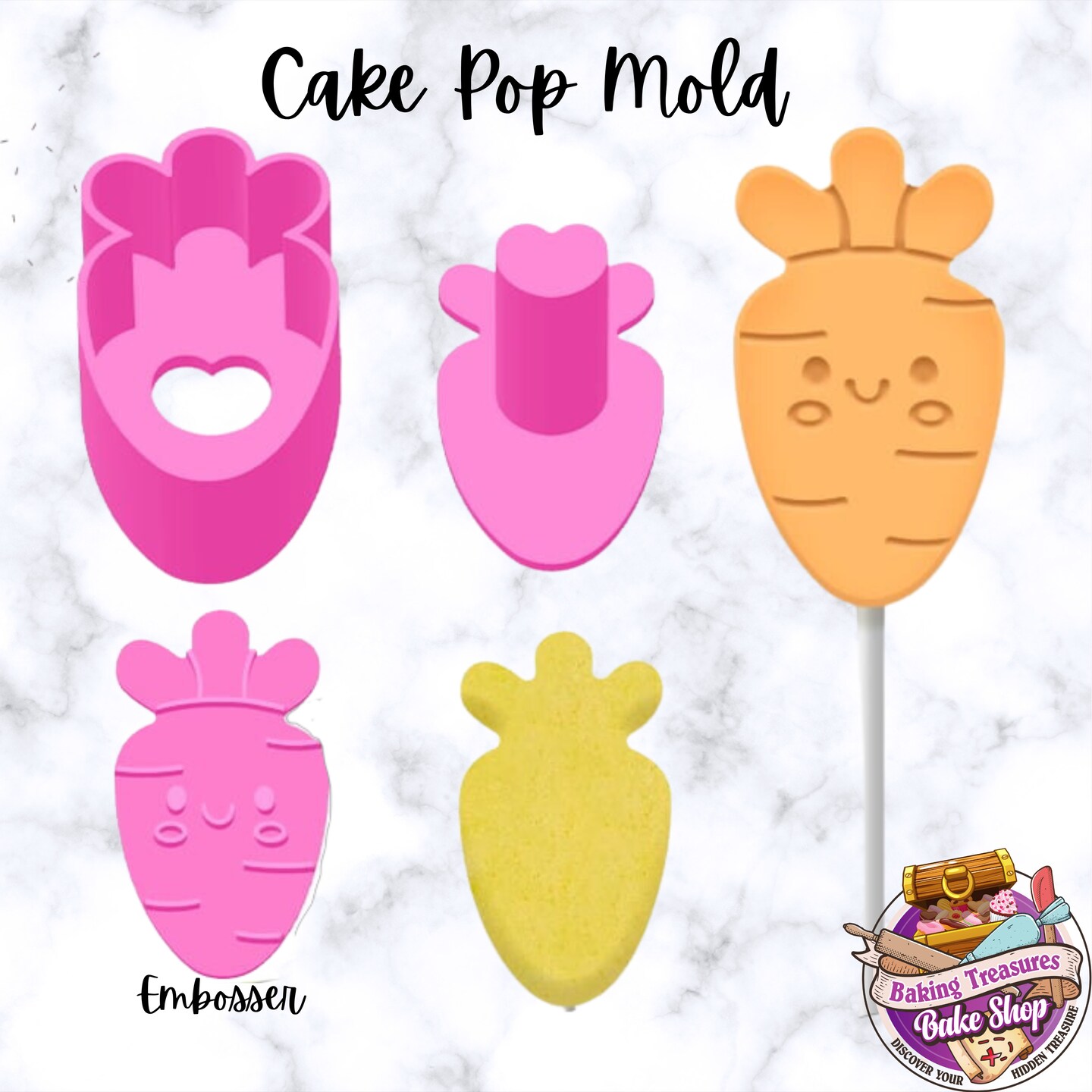 Carrot Shaped Cake Pops Cutter