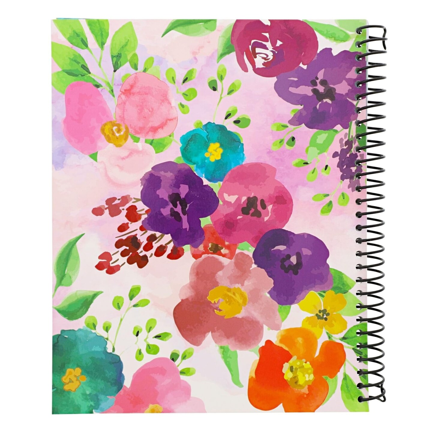 Sustainable Greetings Floral Month by Month Greeting Card Organizer Book with 24 Pockets, Card and File Keeper Dividers for Birthdays, Weddings, Graduation Parties, Holiday Reminders (8.5 x 10 In)