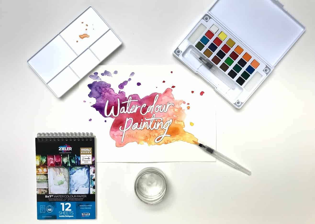Zieler A3 Watercolour Paper Gummed Pad &#x2013; 300gsm, 12 sheets