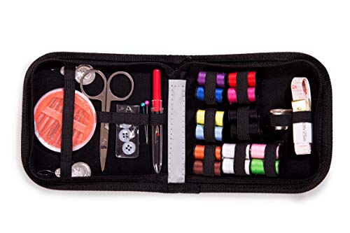 Embroidex Sewing Kit for Home, Travel &#x26; Emergencies - Filled with Quality Notions Scissor &#x26; Thread - Great Gift
