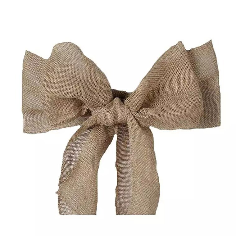 50 Burlap Natural CHAIR SASHES Wedding Decorations