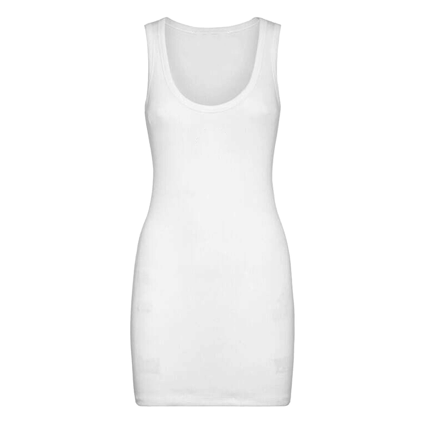 Women&#x27;s Crewneck Sleeveless Dress Tee