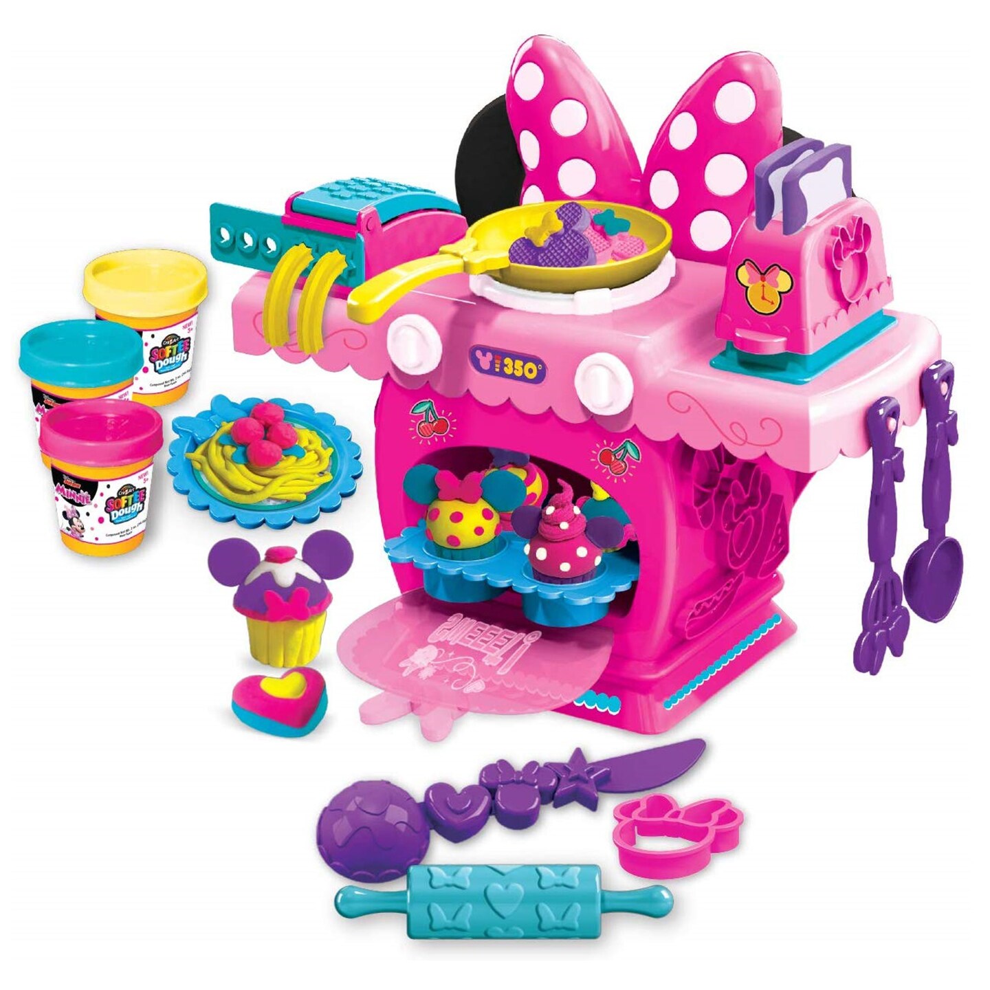 Cra-Z-Art Softee Dough Minnie Deluxe Kitchen - Multi-Color Dough