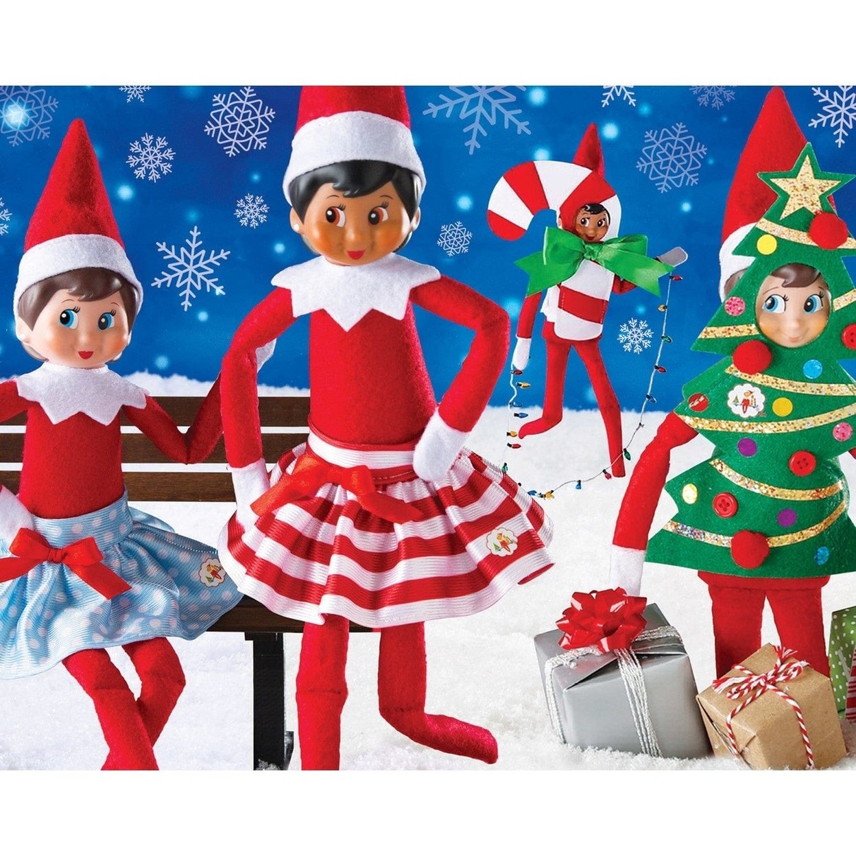 Elf On The Shelf 4-Pack Jigsaw Puzzles 100 Pieces Kids Fun Holiday Activity
