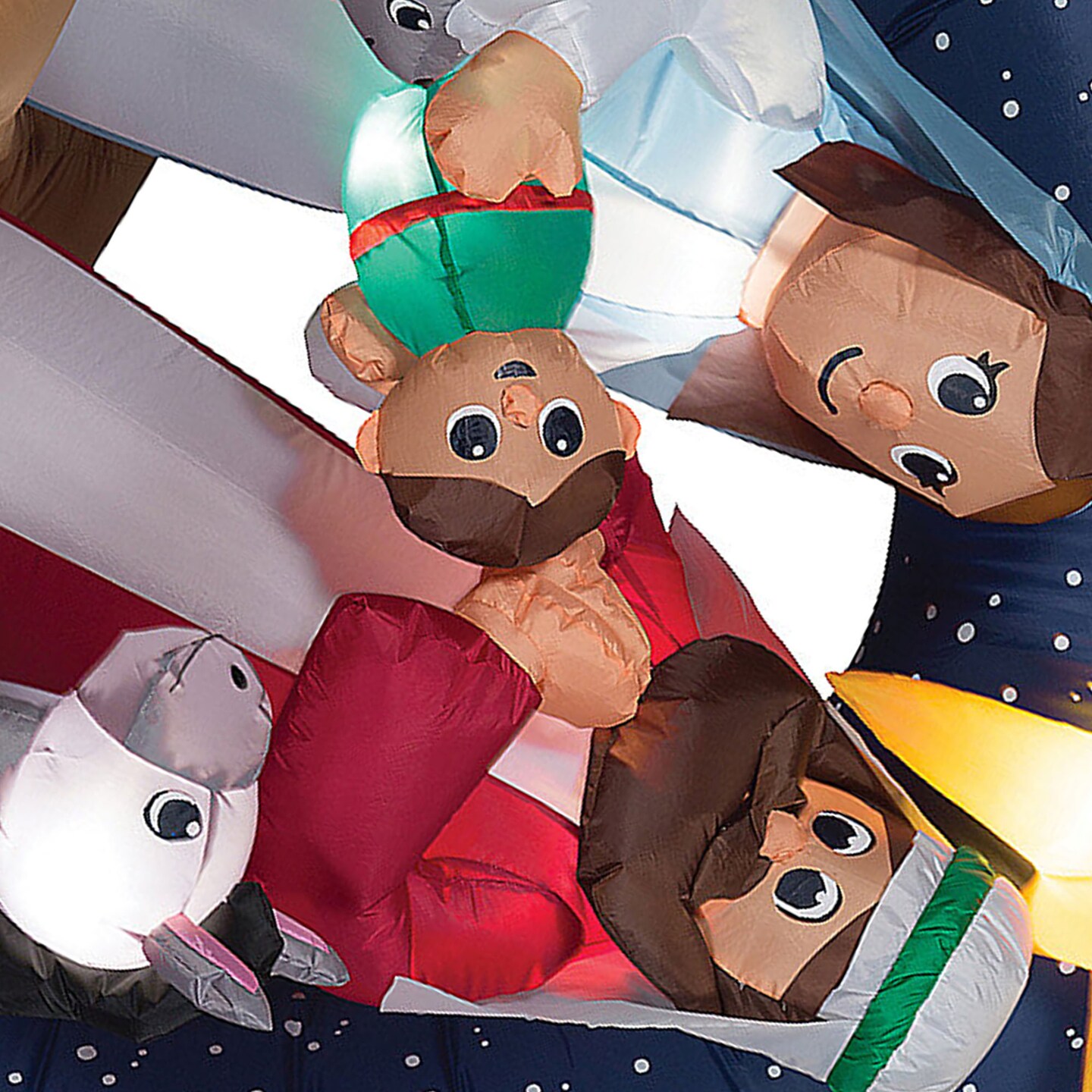 Airblown Snowy Night Nativity Scene 78 Inflatable Christmas Outdoor Yard Decor