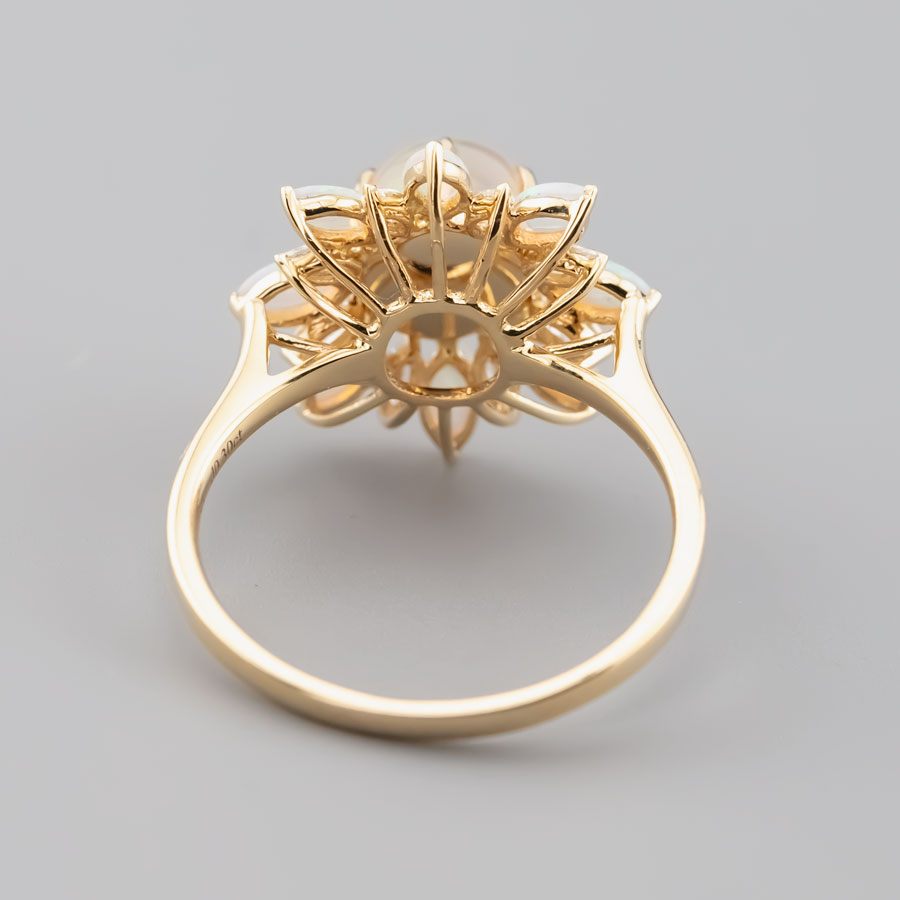 My Shining Star - 1.54ct Fire Opal Marquise Cut Diamond Engagement Ring 18k Gold product 7