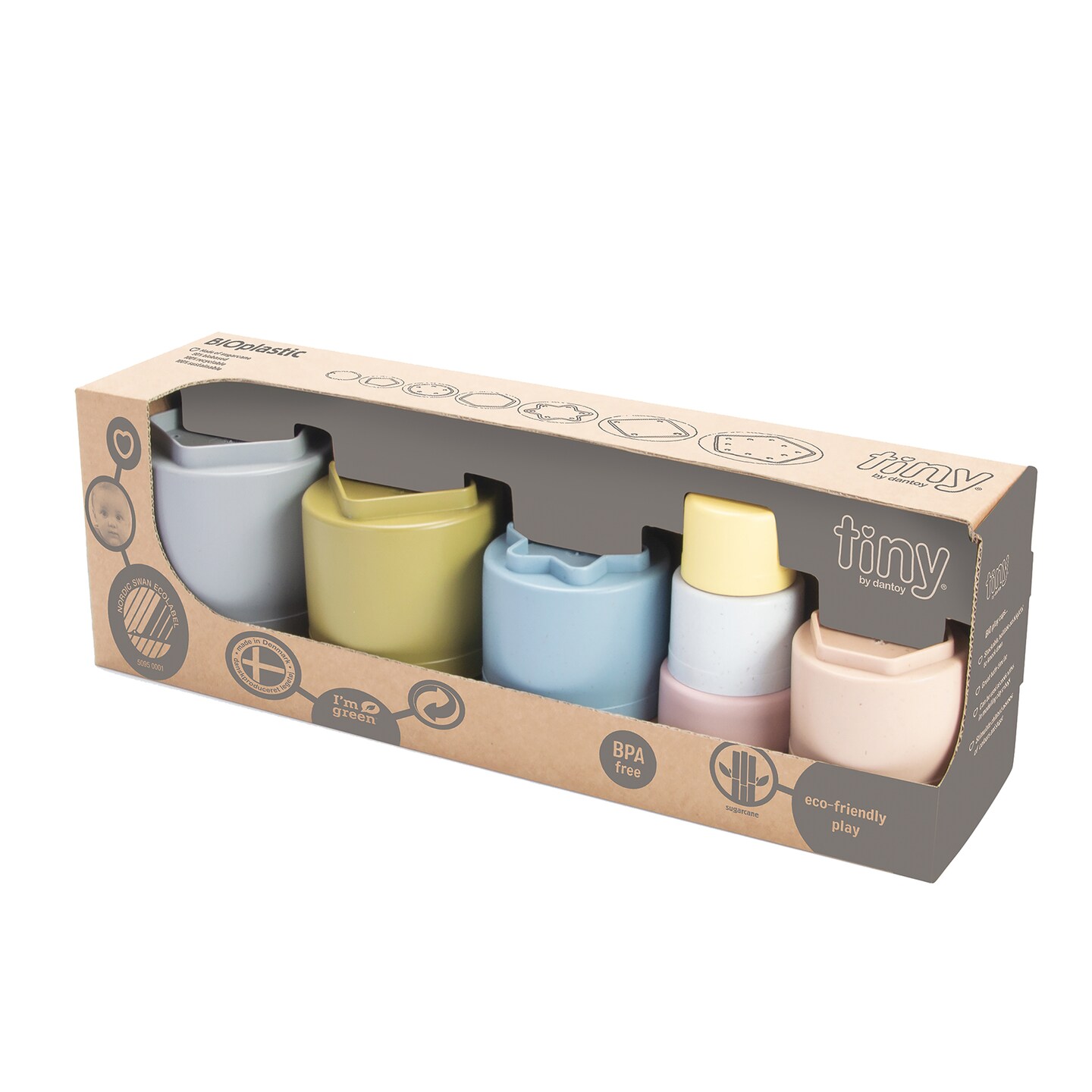 Tiny BIO Stacking Play Cups Set, 7 Pieces