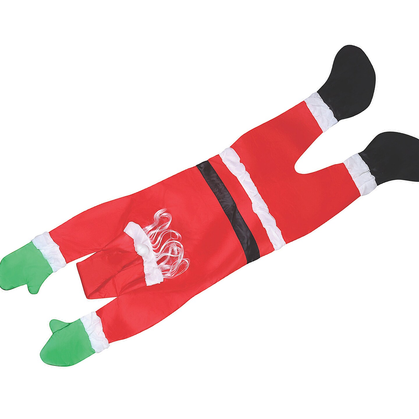Santa Hanging From Gutter