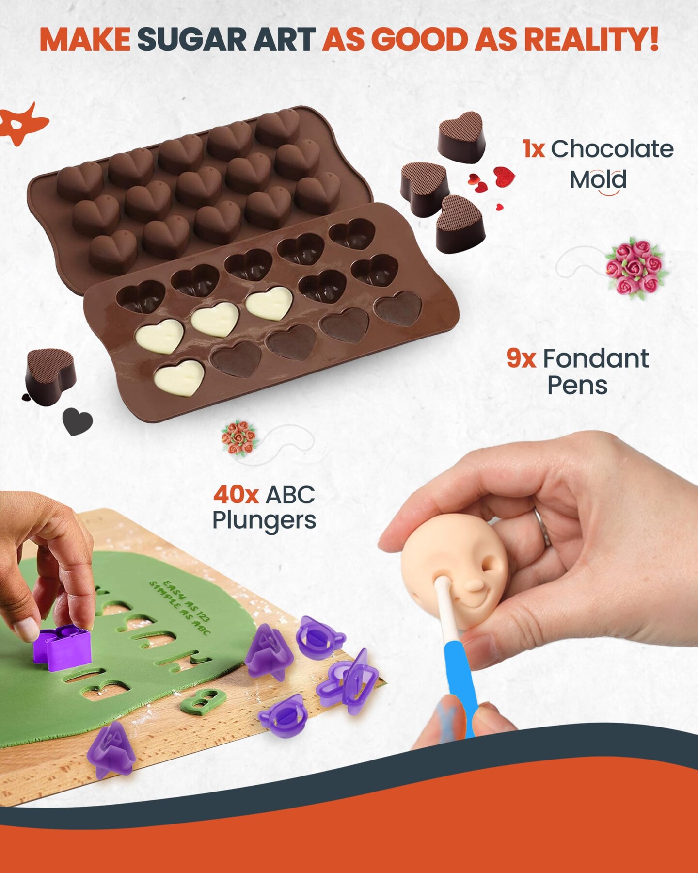 700PCs Cake Decorating Kit with Baking Supplies - Cake Turntable for Decorating with Baking Pans, Leveler, 24 Numbered Piping Tips, 2 Spatulas, Fondant Tools, Video Course, Pattern Chart & More