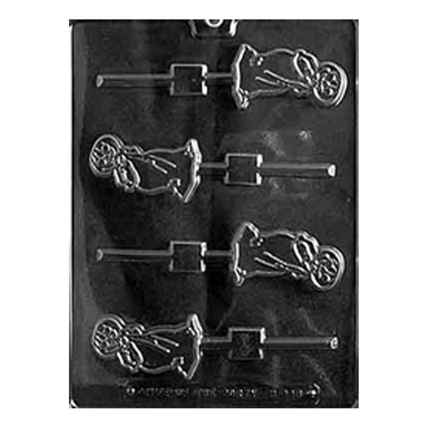 Pumpkin Head Ghost Lolly Chocolate Mold