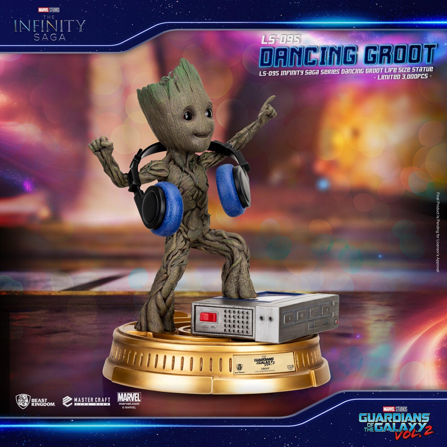 Infinity Saga Series Dancing Baby Groot 1:1 Life Size Statue