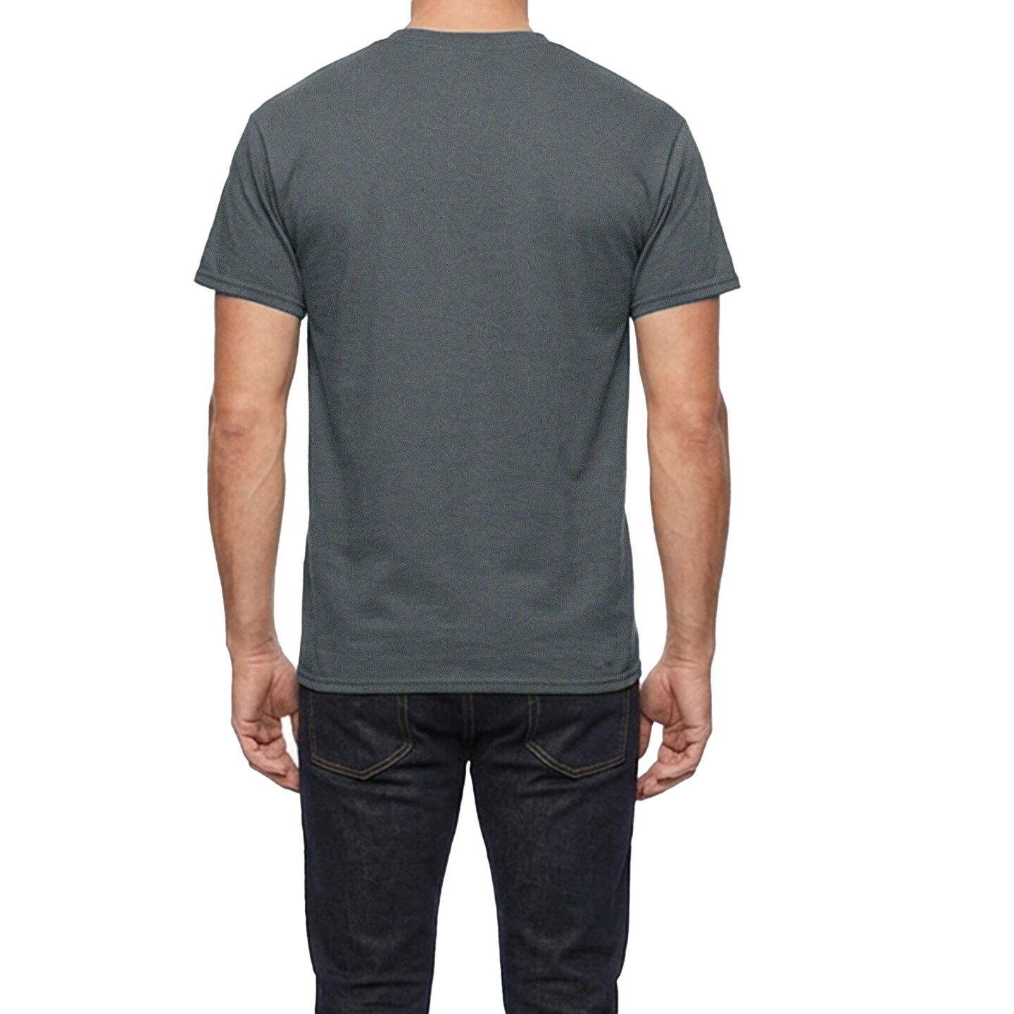 Gildan Heavy Cotton Crewneck T-Shirt Craft Bundle, Dark Heather Unisex Short Sleeve Blanks for DIY Printing (2–14 Pack)