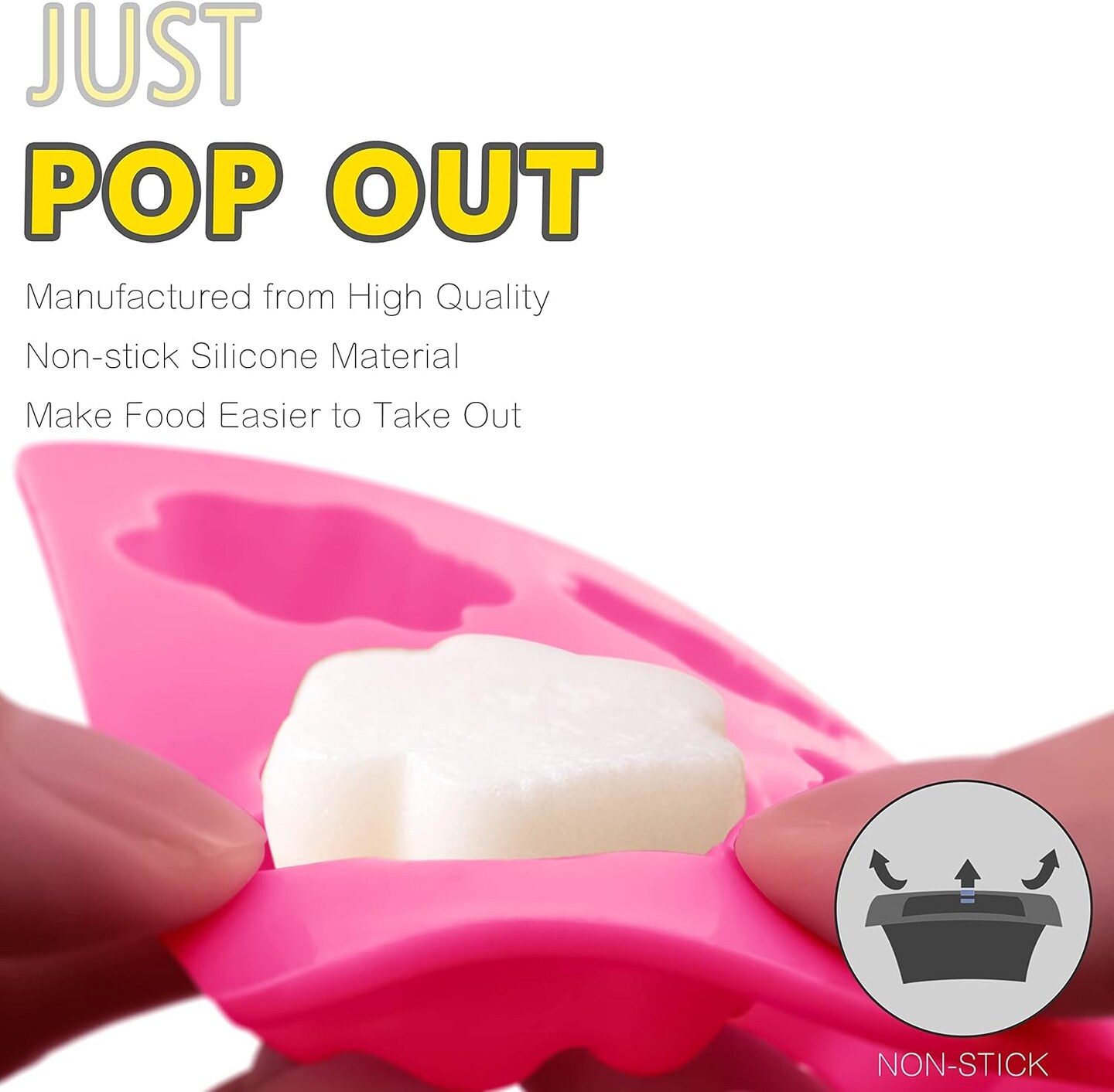 Reusable Silicone Molds with Puppy Dog Paw and Bone Shaped (2 Pack)