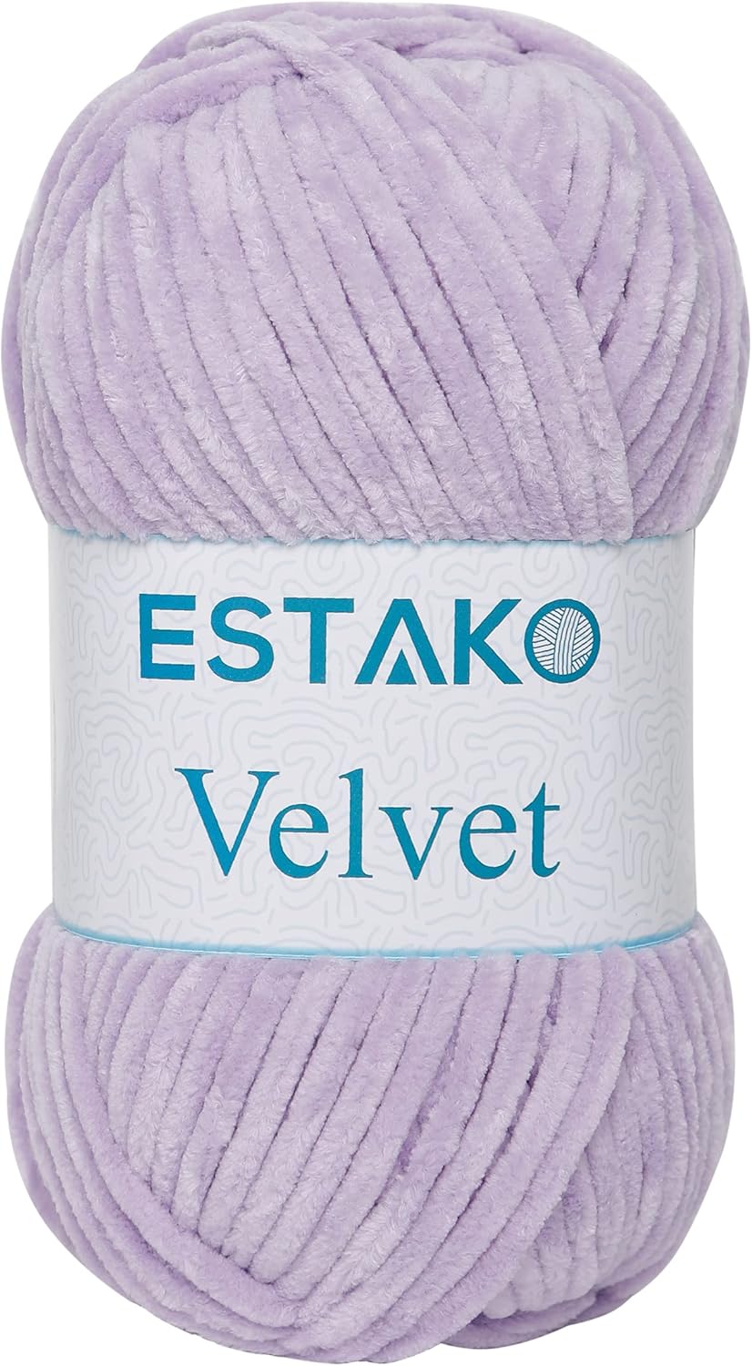 Yarn for Crocheting and Knitting Super Bulky (Lilac)