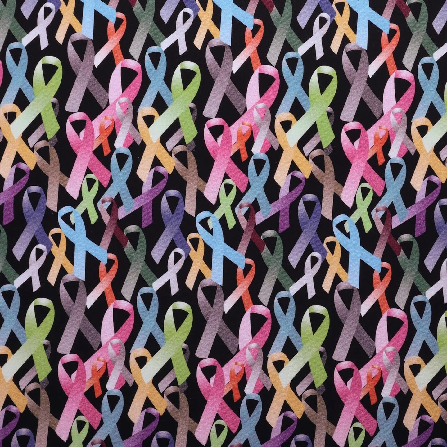 Mook Fabrics Cancer Awareness Cotton Fabric [45 in. Wide] - By The Yard