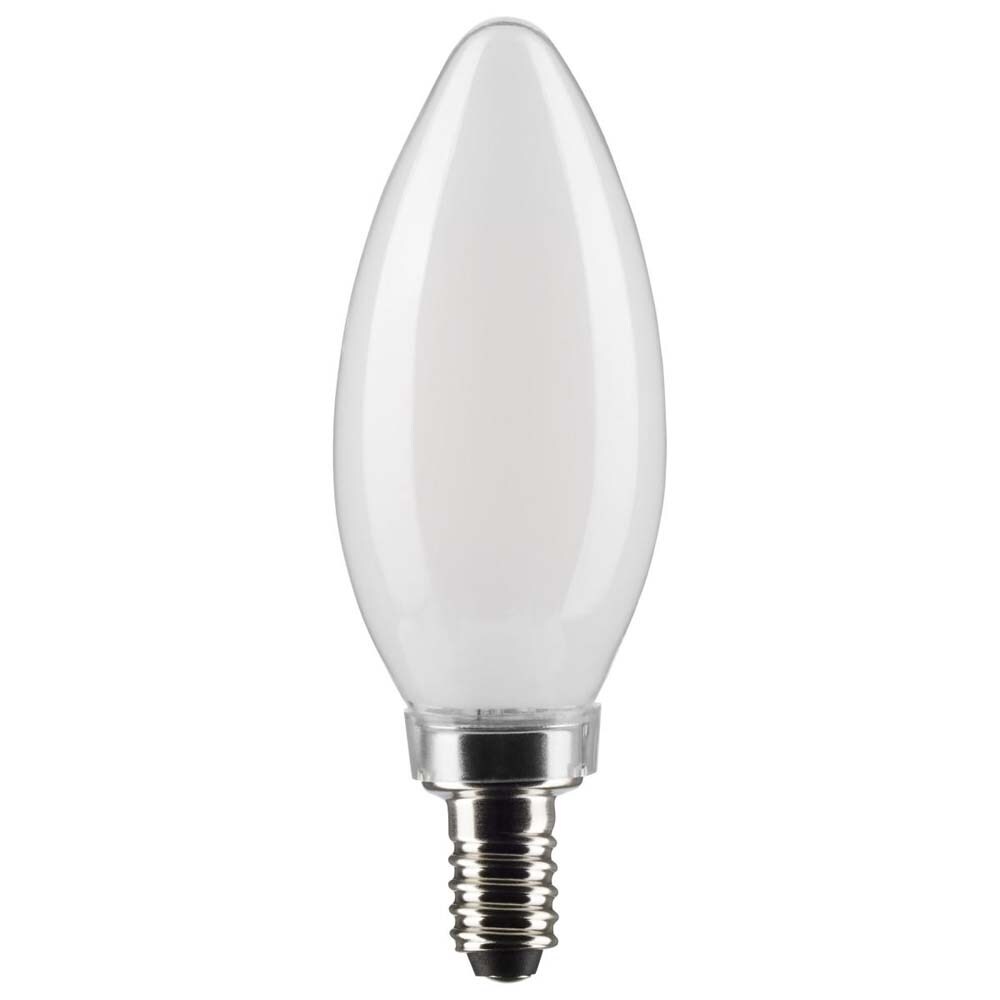 2Pk - 5.5W B11 LED Frosted Candelabra Base 2700K 500 Lumens 120v