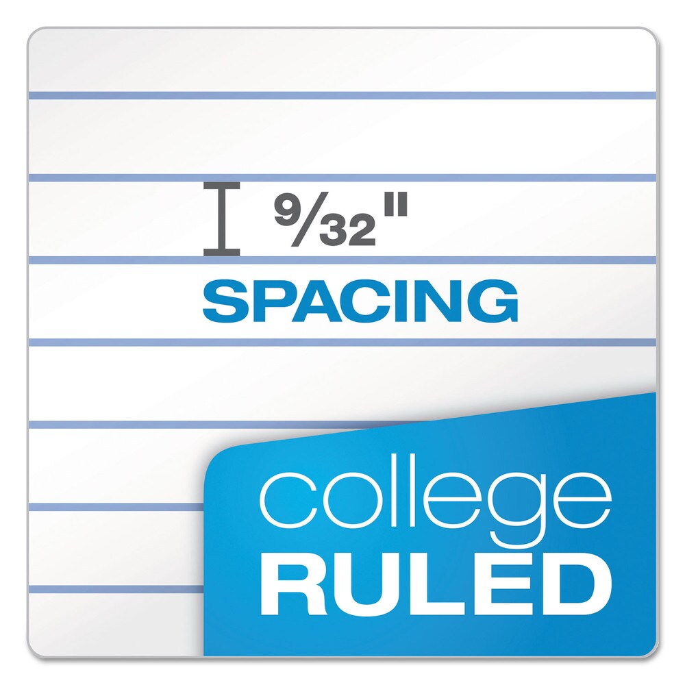 TOPS Second Nature 9.5 in. x 6 in. Sheets 1-Subject Medium/College Rule Wirebound Notebooks - Light Blue Cover