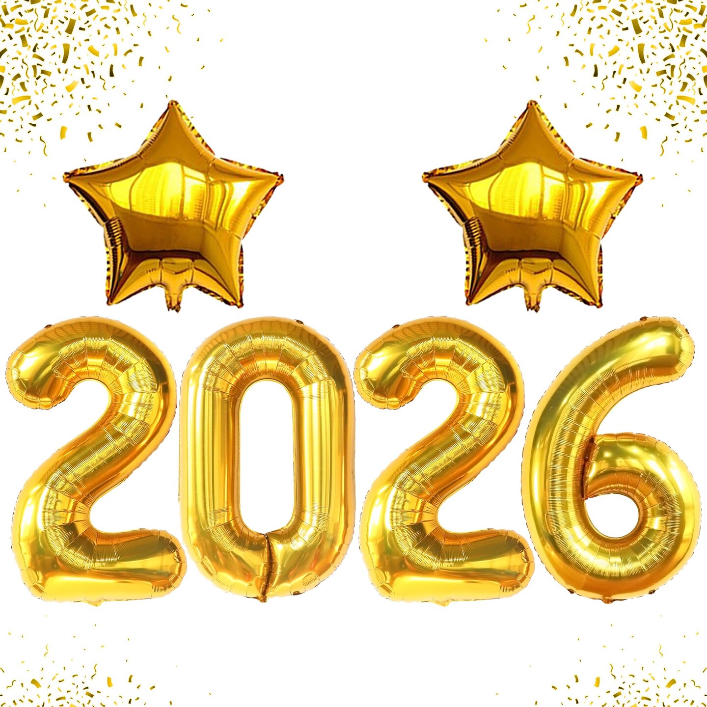 Giant Gold 2026 Number Balloons - 40 Inch | Graduation Balloons 2026 Balloon Numbers | Gold Balloon for Graduation Decorations 2026 Grad Party Decorations 2026 Graduation Decor
