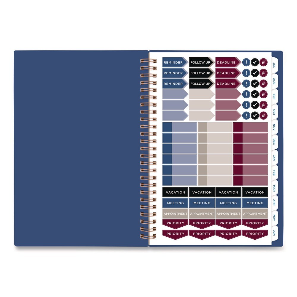 AT-A-GLANCE 12-Month (Jul 2025-Jun 2026) Signature Lite Academic Weekly Monthly Planner - Blue Cover