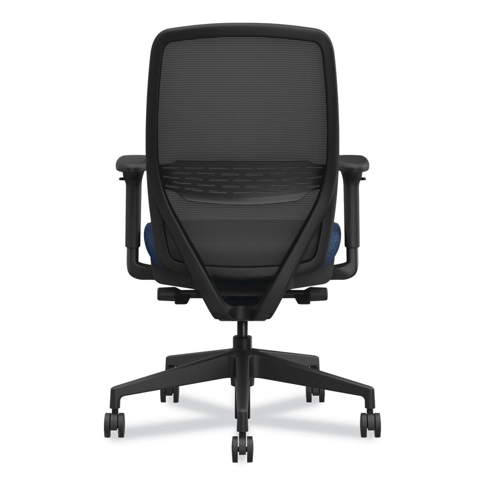 HON Nucleus Series 16.63 in. to 21.13 in. Seat Height Up to 300 lbs. Recharge Task Chair - Navy Seat, Black Back/Base