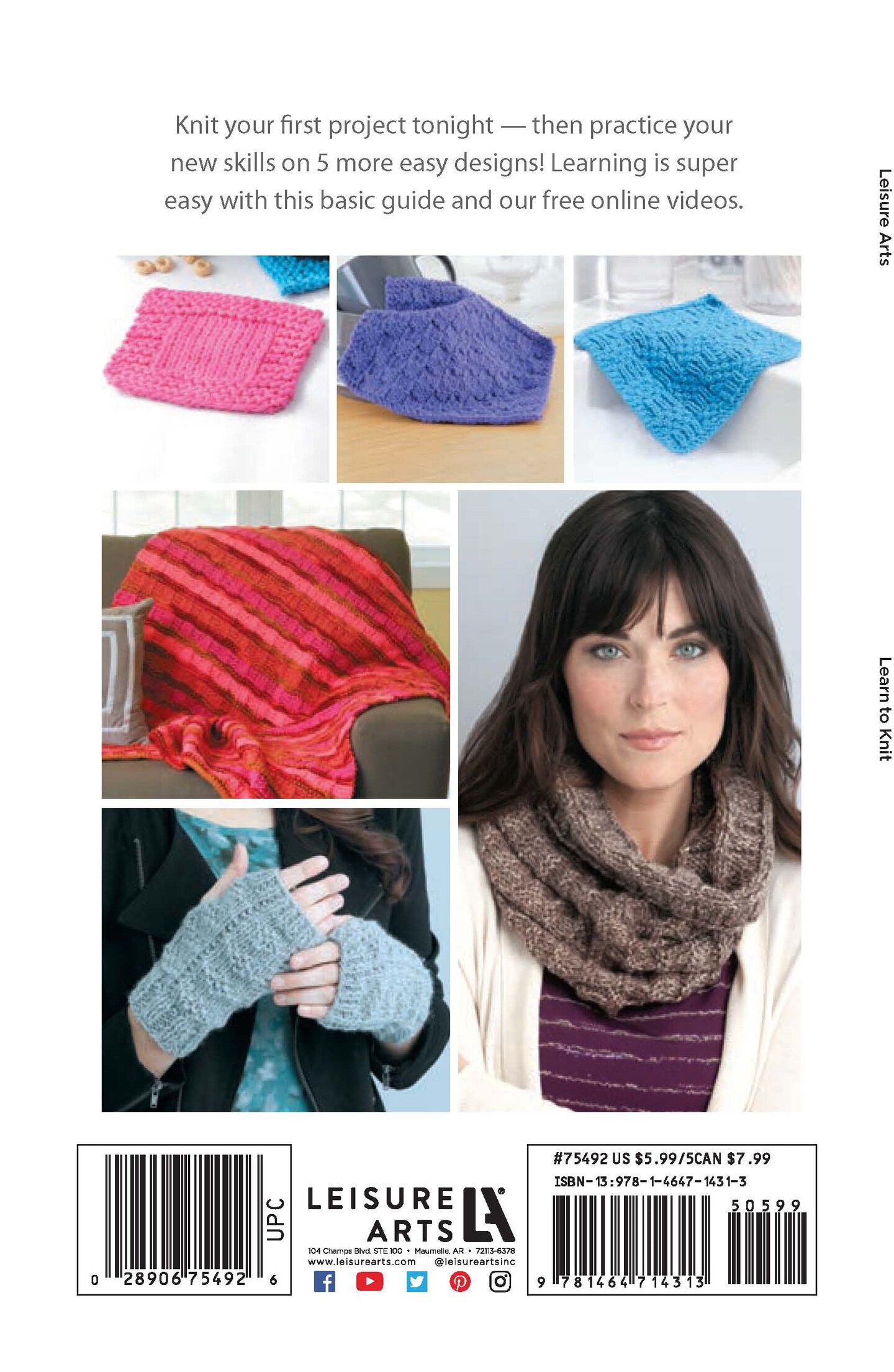 Learn to Knit—Easy Step-by-Step How-Tos, Eye-Catching Beginner Projects