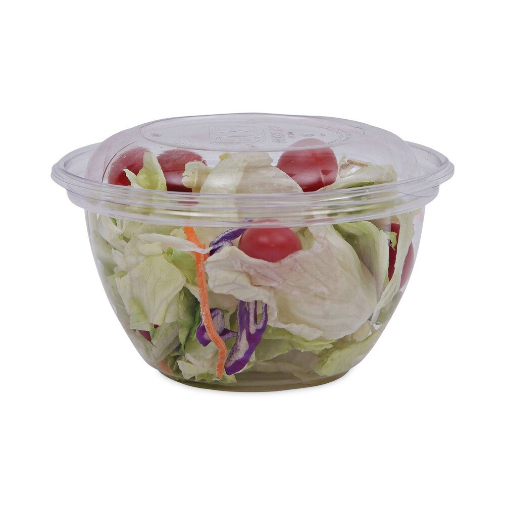 Eco-Products 5.5 in. x 2.3 in. 18 oz. Renewable and Compostable Plastic Containers - Clear (150/Carton)