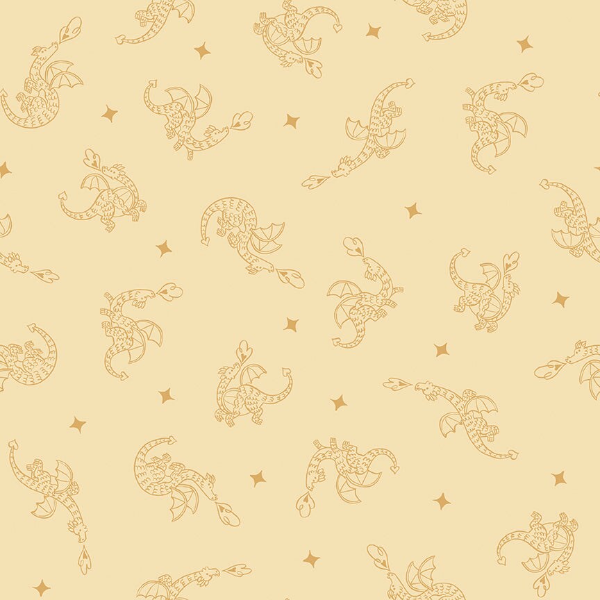 Fabric Riley Blake Sunlight Dragon Flight Faraway Kingdom by the Quarter Yard C17432-SUNLIGHT