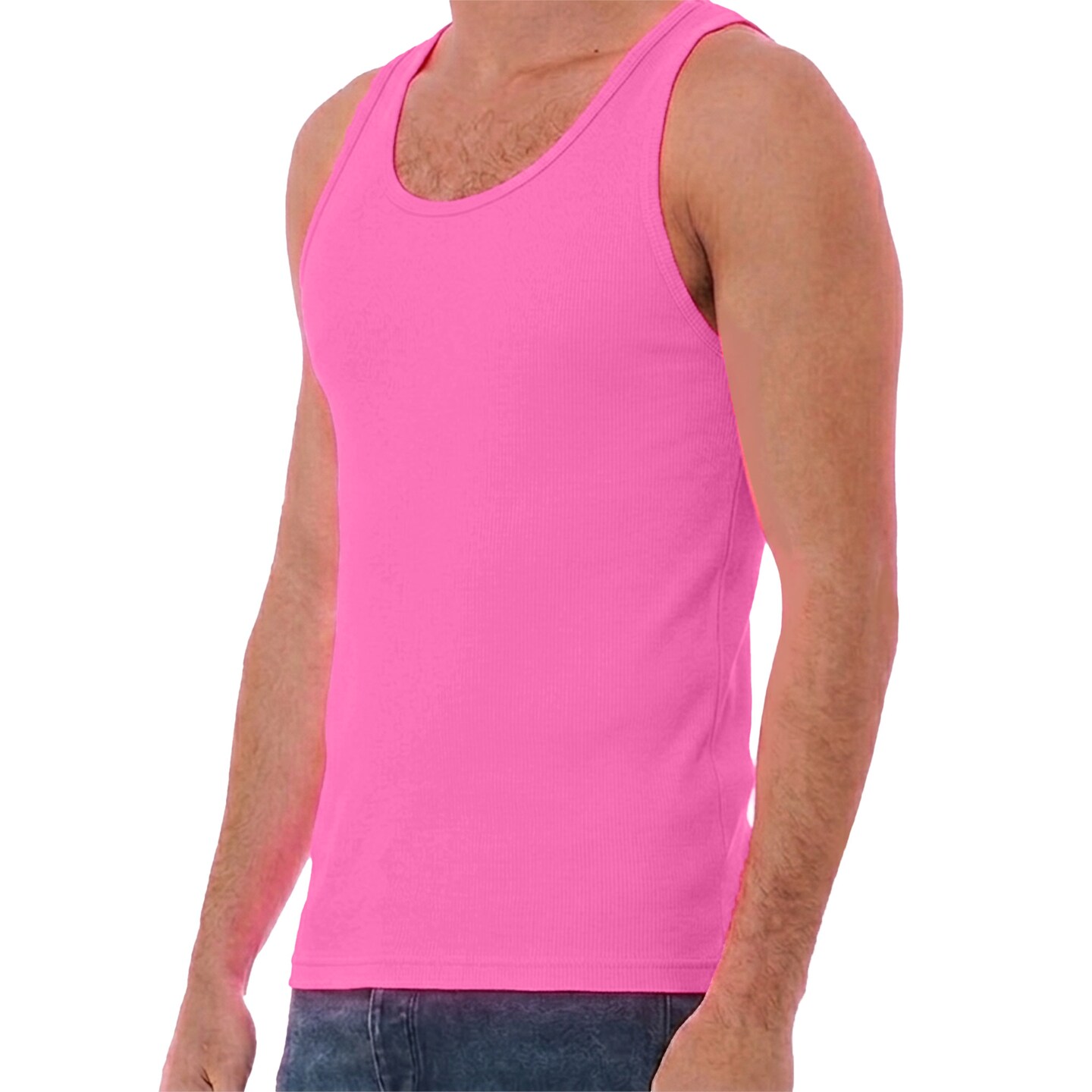 BELLA + CANVAS Men's Heather CVC Tank, Gym & Muscle Sleeveless Tank Top