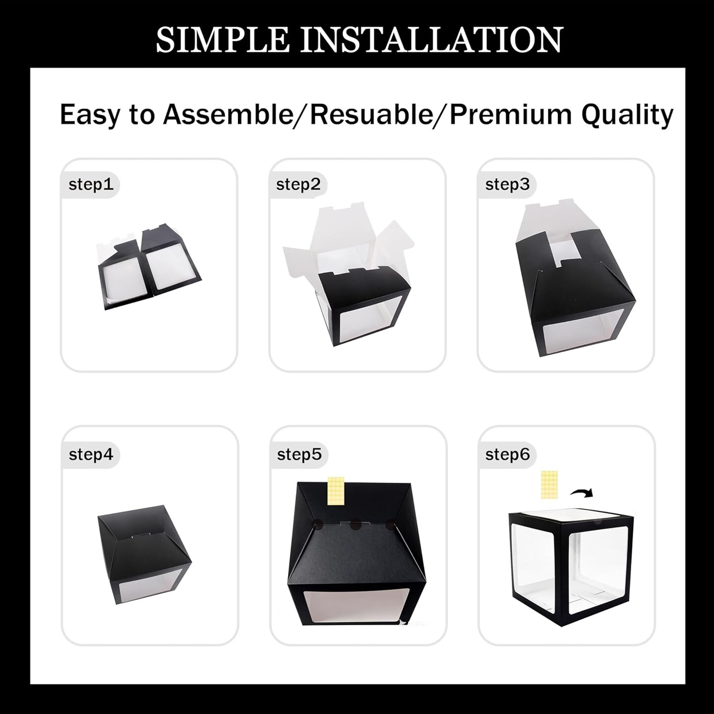 Class of 2026 Graduation Decorations – Black & Gold Balloon Boxes with 100-Piece Balloon Garland Kit, GRAD & So Proud of You Cutouts, High School & College Graduation Party Supplies Photo Backdrop