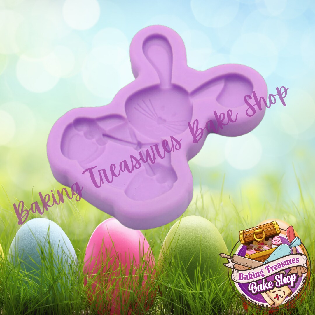 Playful Easter Bunny Silicone Mold