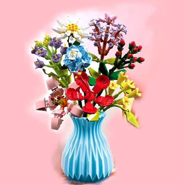 Constructor flower bouquet in a vase F07M9-4(109) | Michaels