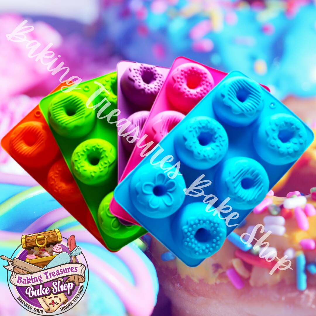 Decorative Donut Silicone Mold  2 Pcs