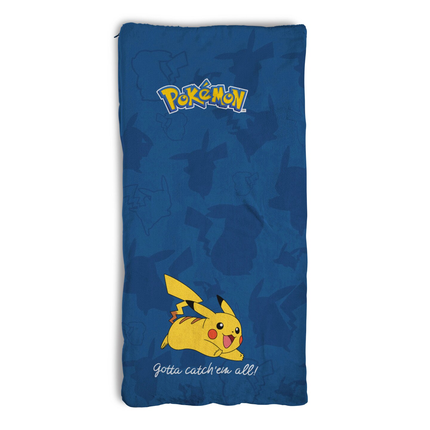 Pokemon Training Center Silk Touch Throw Blanket Sherpa Slumber Bag 27&#xD7;56 Inches