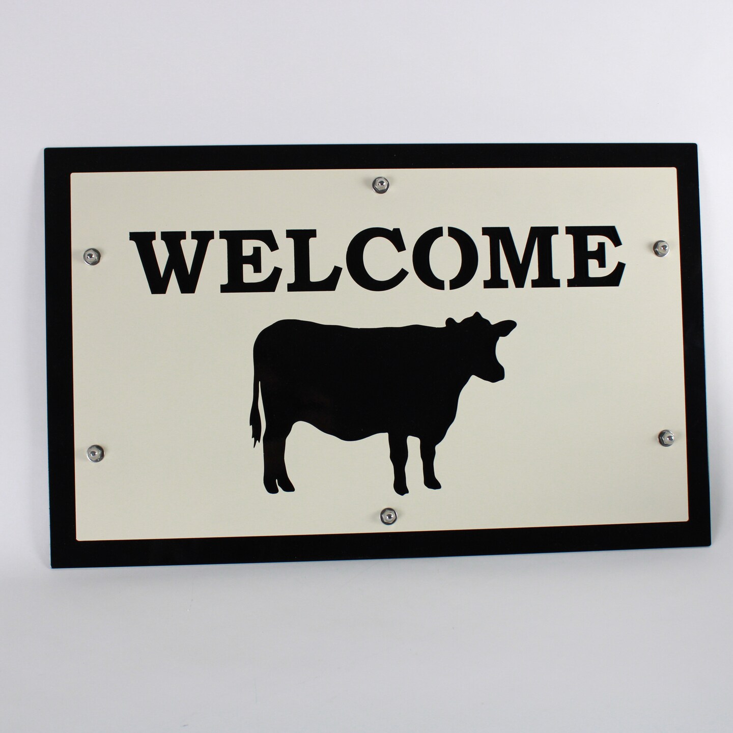Layered Cattle Farm or Ranch Welcome Sign 15 x 24 Inches | MakerPlace ...