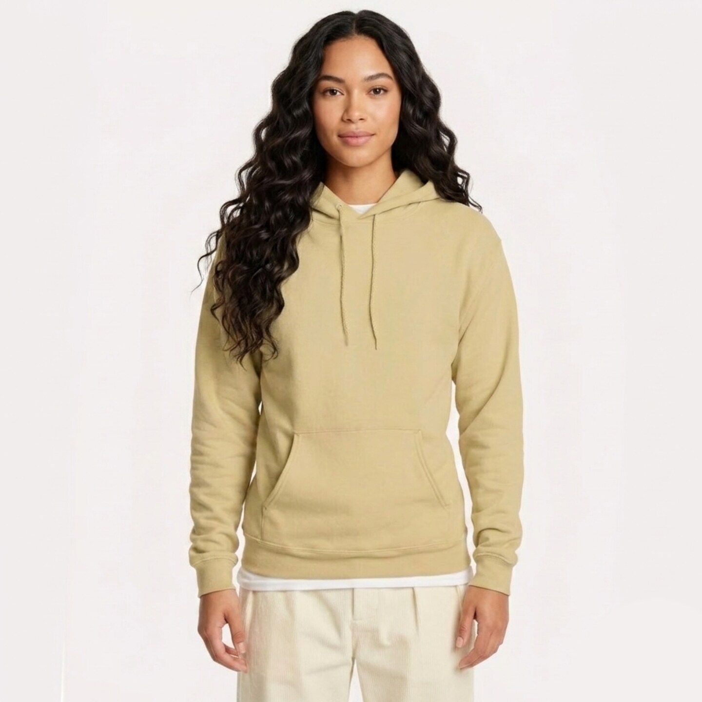 Hanes Unisex Eco Friendly Midweight Pouch Pocket Hooded Sweatshirt For Layering Outfits