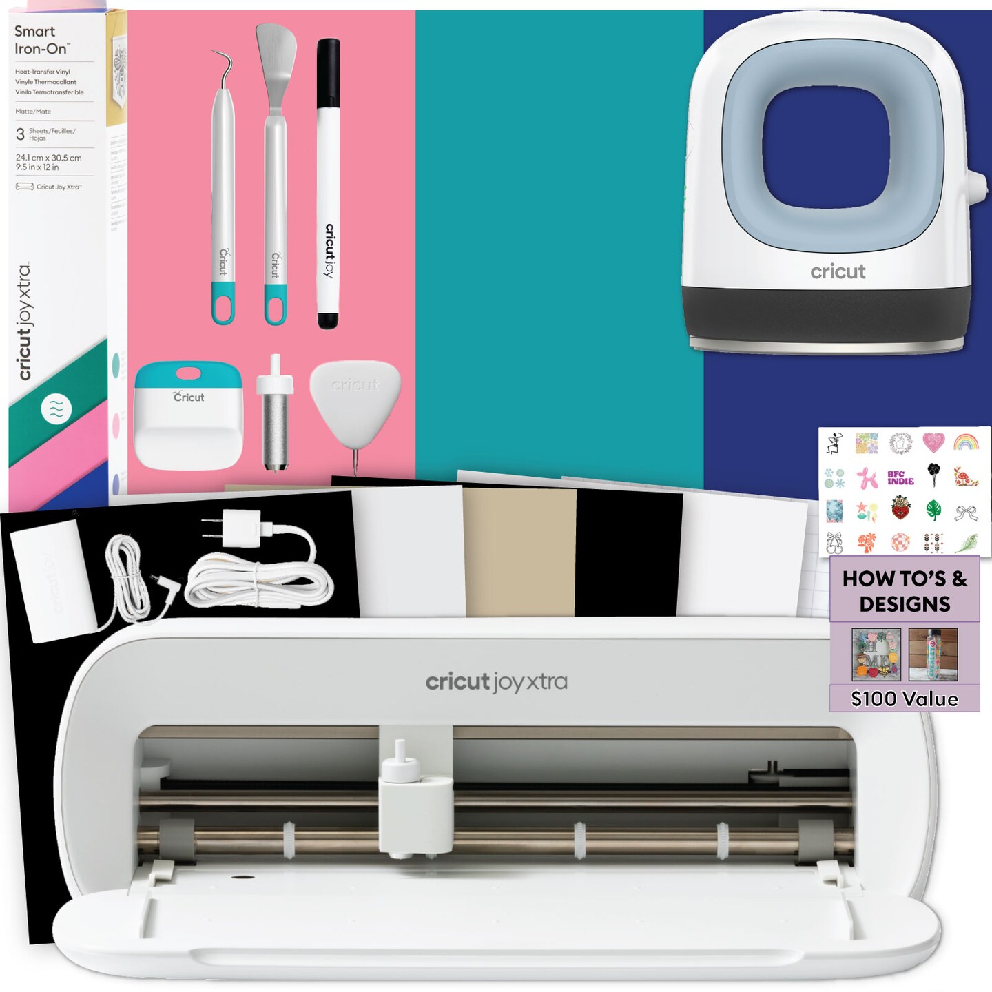 Cricut Joy Xtra Iron-On + EasyPress Mini Bundle Set, Model
