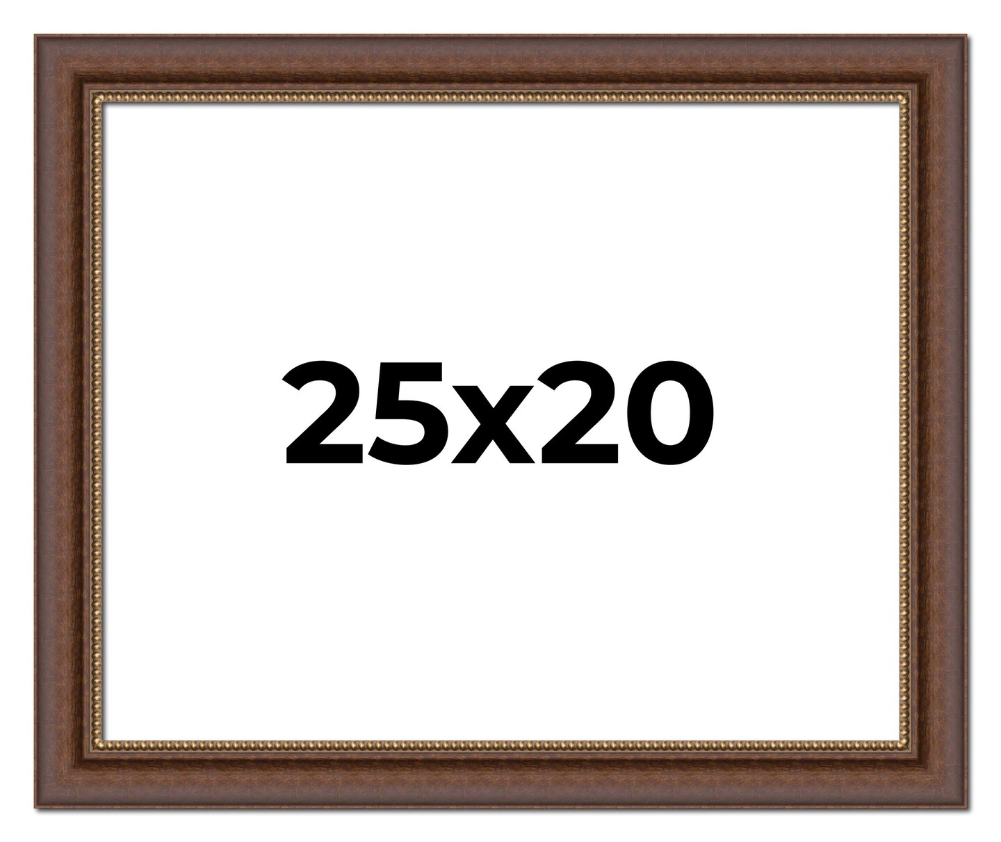 20x25 Traditional Picture Frame with UV-Resistant Acrylic &#x26; Acid Free Backing, Available in 3 Finishes - Black, Brown, Gold