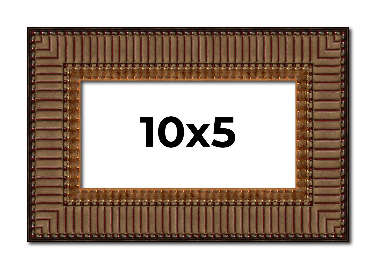 Panoramic Museum Black Picture Frame - UV Acrylic, Foam Board Backing, Hanging Hardware