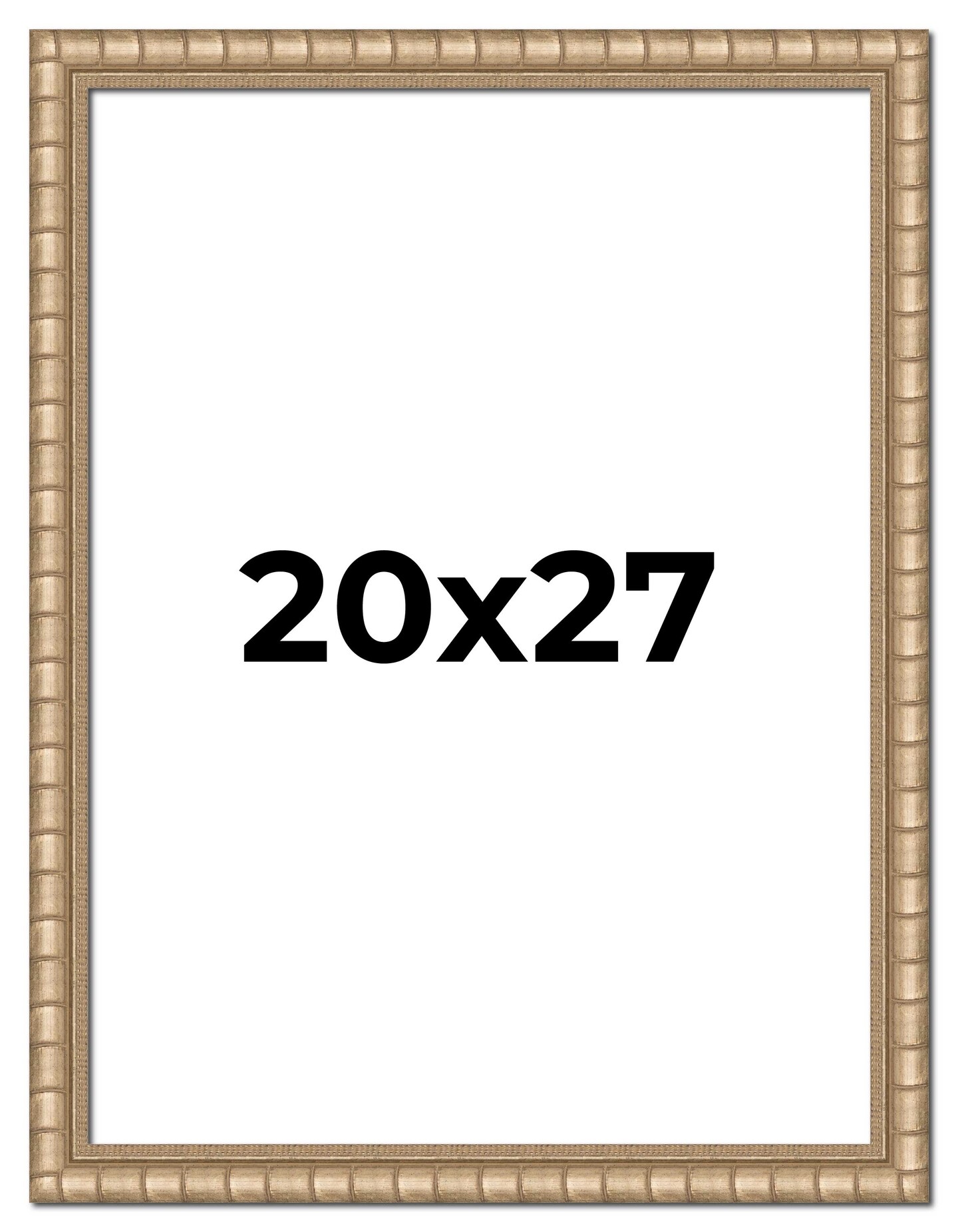 20x27 Modern Bamboo Picture Frame with UV-Resistant Acrylic &#x26; Acid Free Backing, Available in  5 Finishes - Gold, Silver, Brown, Black, and Natural