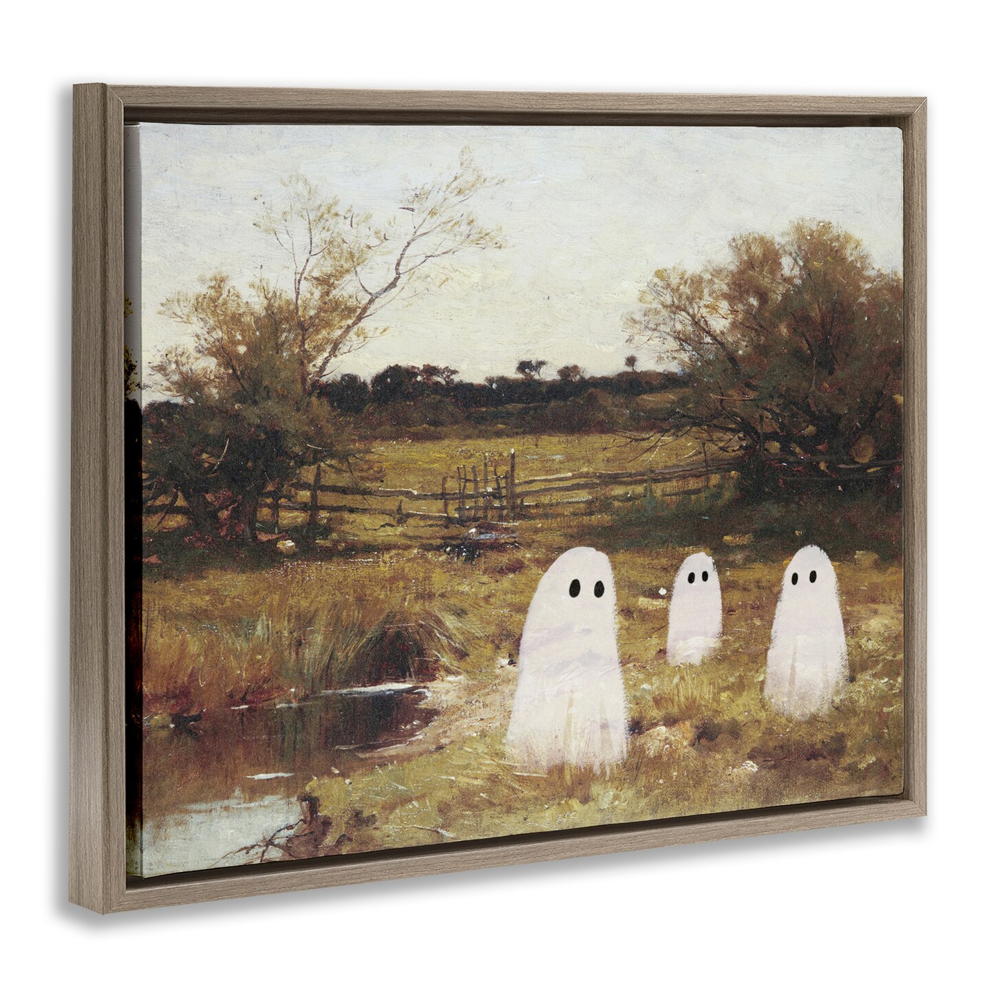 Stupell Industries Ghosts in Traditional Countryside Floating Frame By Victoria Barnes