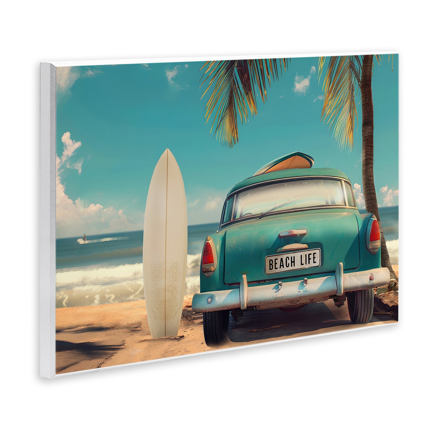 Stupell Industries Summer Beach Life License Plate Wall Plaque By CAD Designs