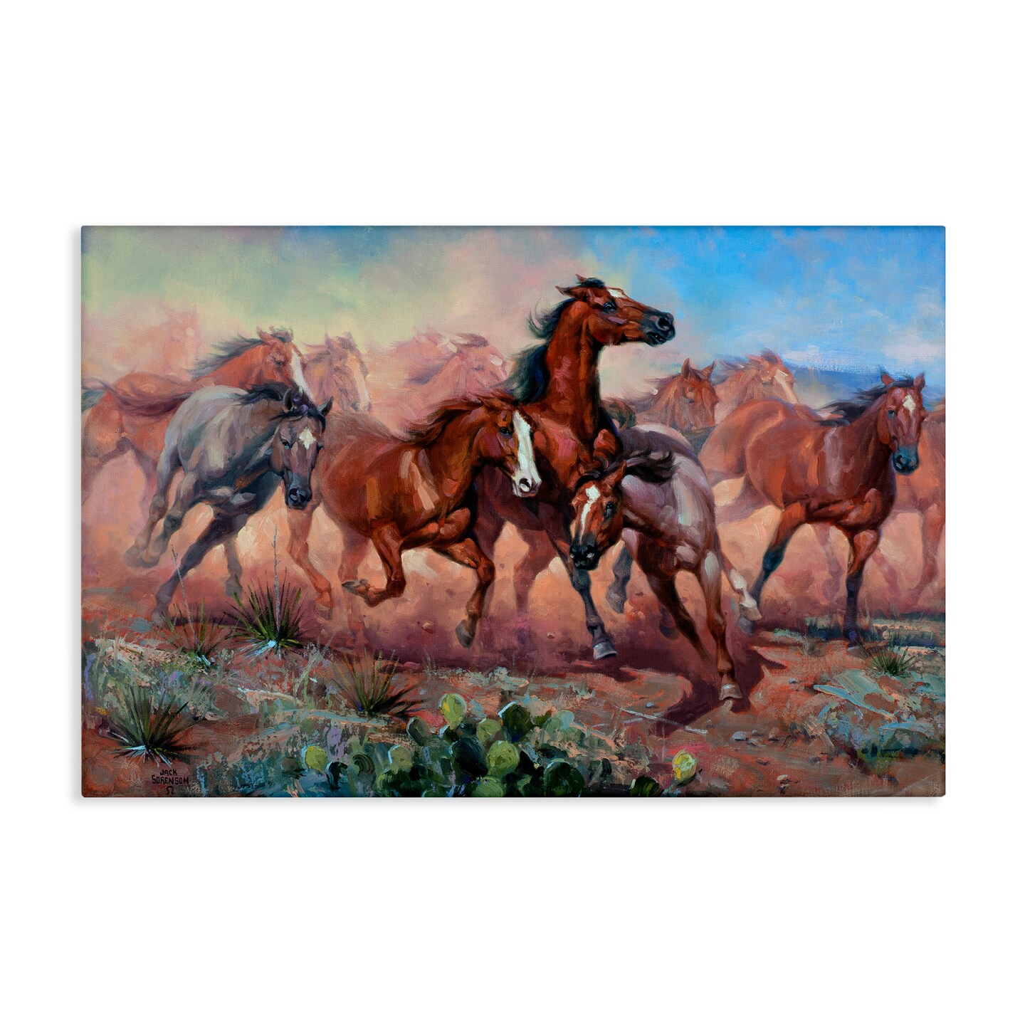 Stupell Industries Runnin' Thunder Horses Canvas By Jack Sorenson