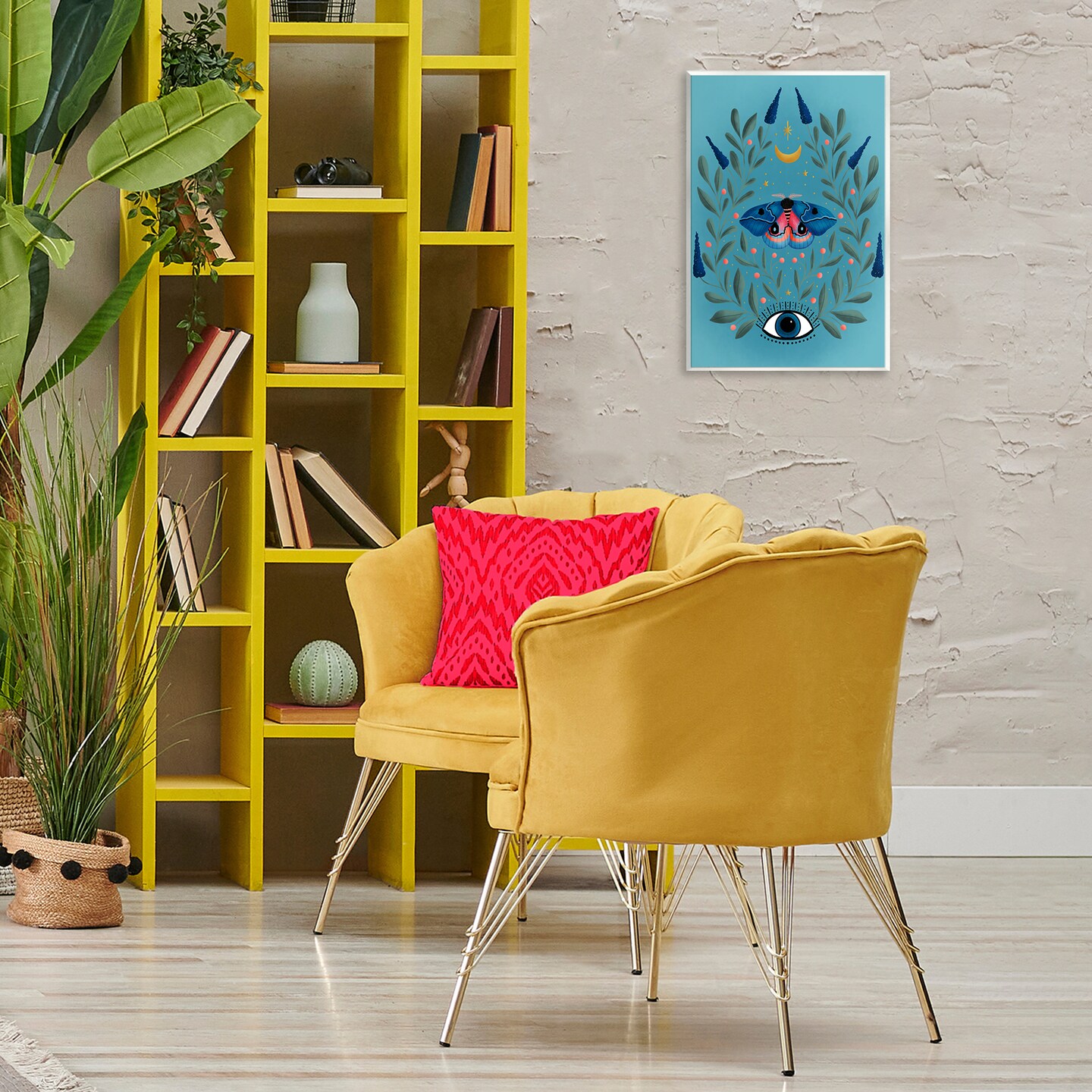 Stupell Industries Mindfulness Moth & Eye Wall Plaque By Metka Hiti