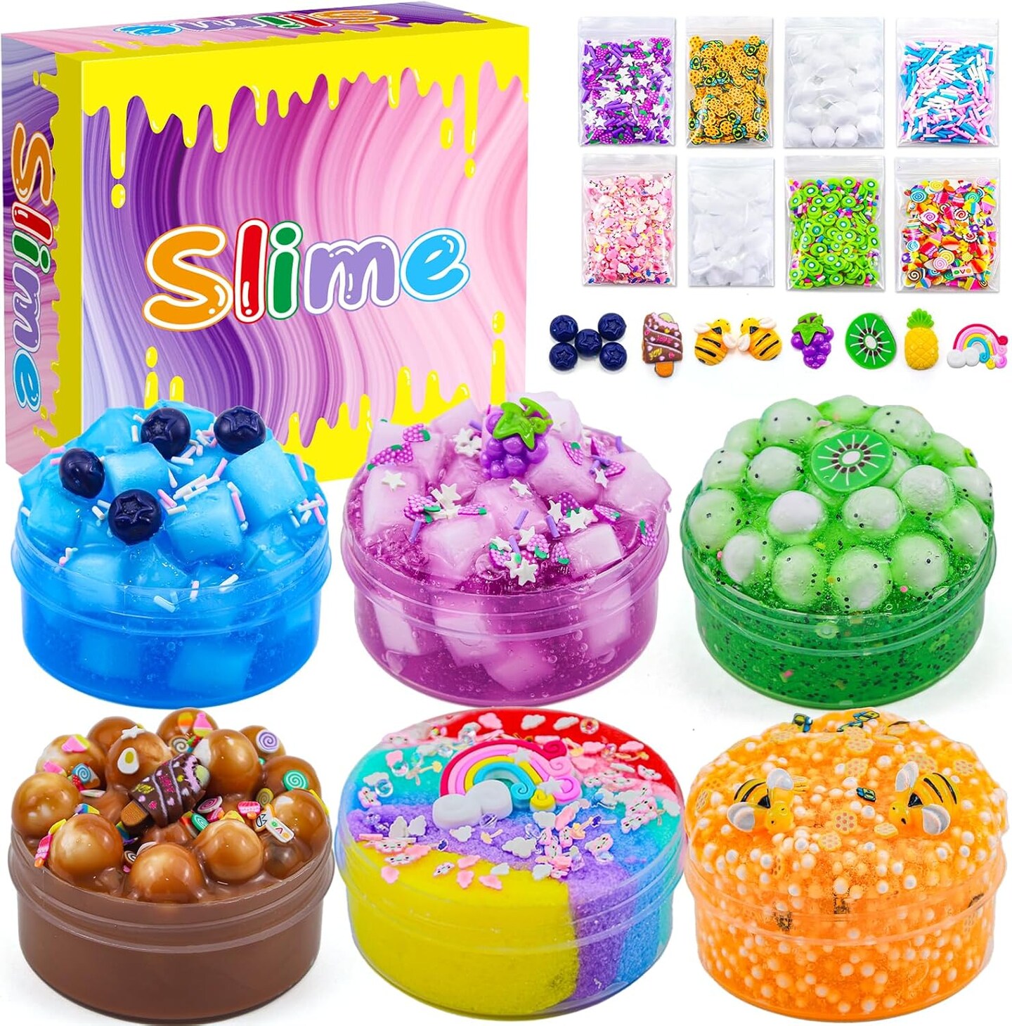 6 Pack DIY Textured Slime Kit (3.5oz) | Michaels