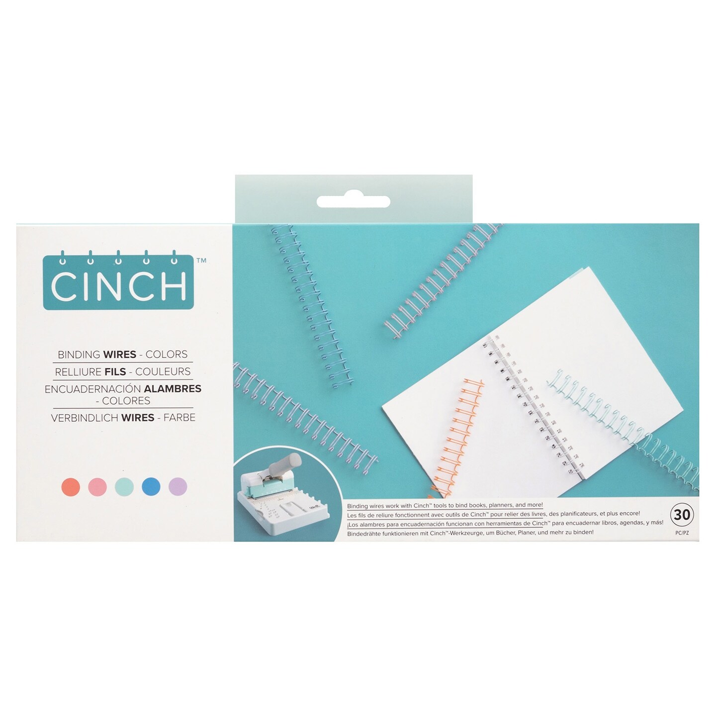 We R Cinch Binding Wires 0.625&#x22; 30/Pkg-Color