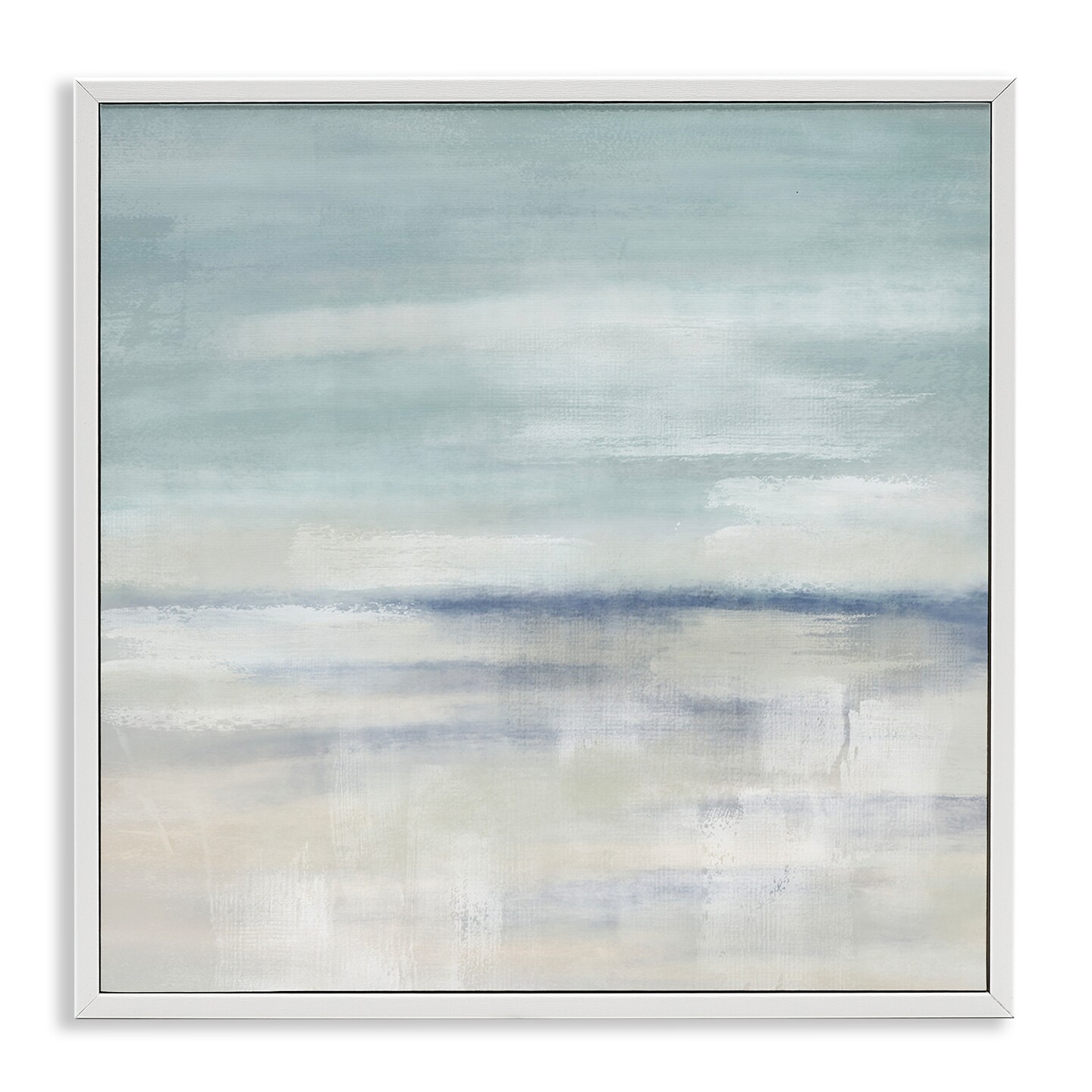 Stupell Industries Subtle Coastal Abstraction Framed Giclee By J:L Design