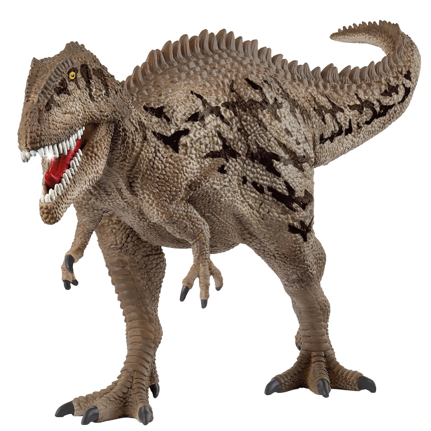 Schleich Dinosaurs: Carcharodontosaurus - 13" Gray & Brown Dino Figurine, Detailed Durable Toy, Realistic Collectible, Prehistoric Playtime, Kids 4+