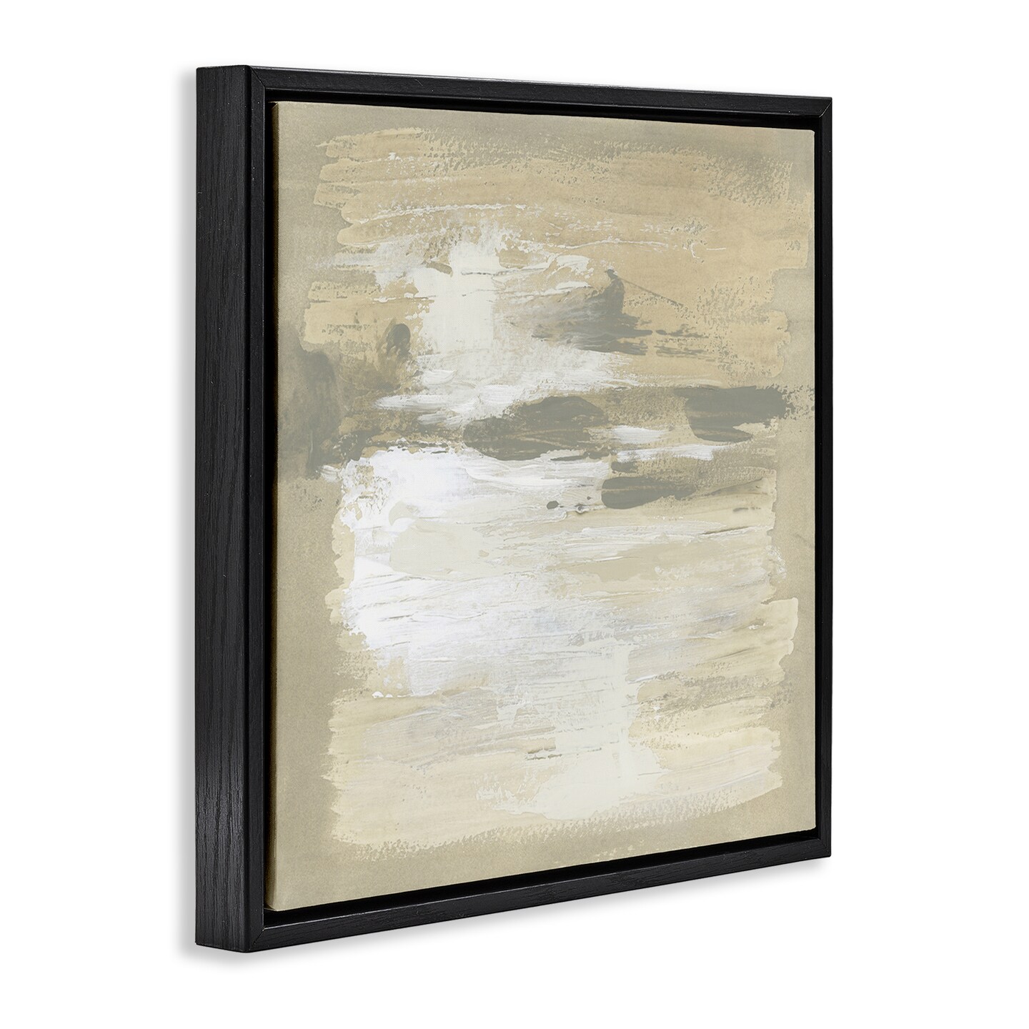 Stupell Industries Neutral Reflections Abstract Painting Floating Frame By June Erica Vess