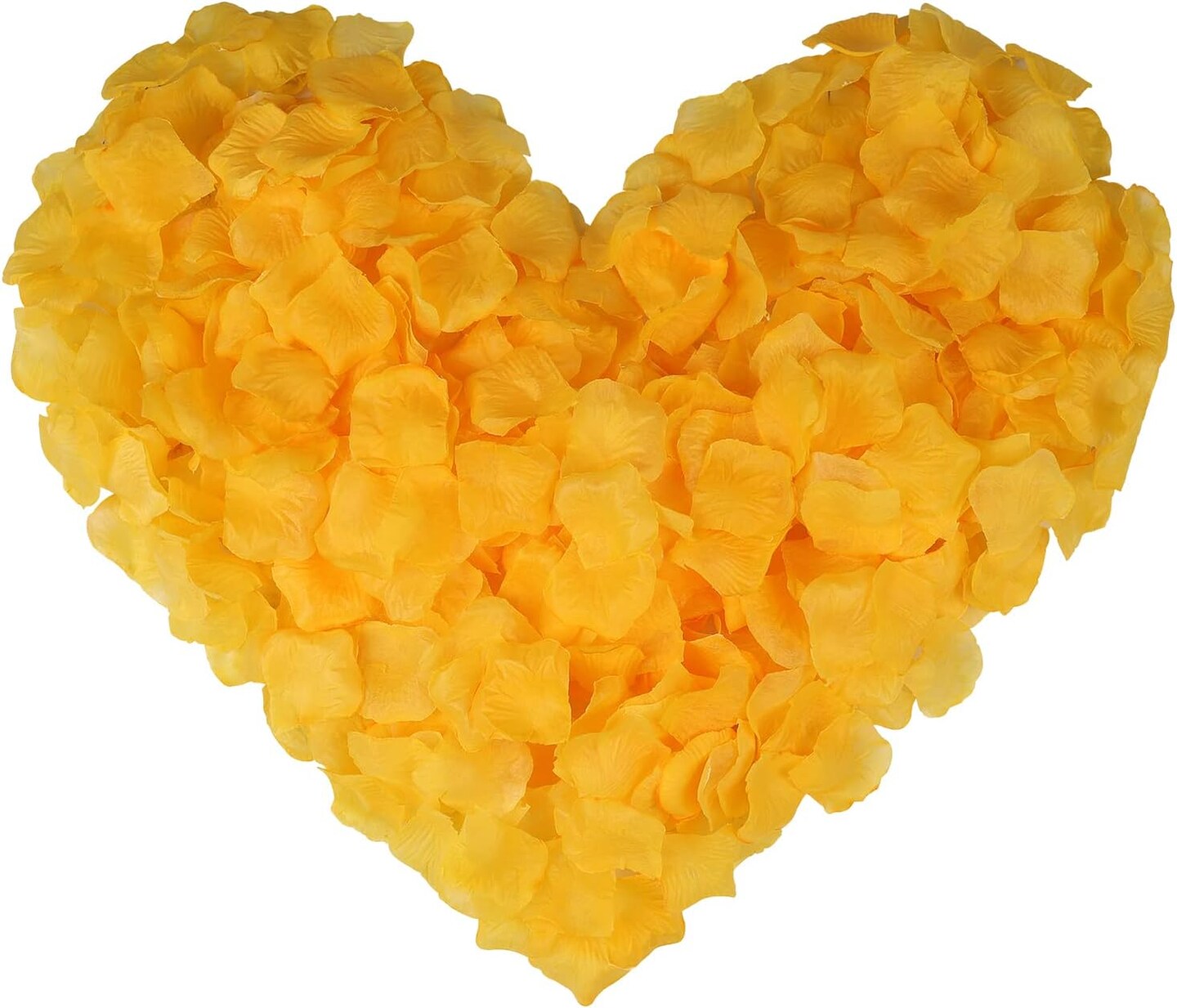1000 Pcs Royal Yellow Rose Petals, Artificial Flower Petals, for Romantic Night, Wedding, Event, Party, Valentine Decor