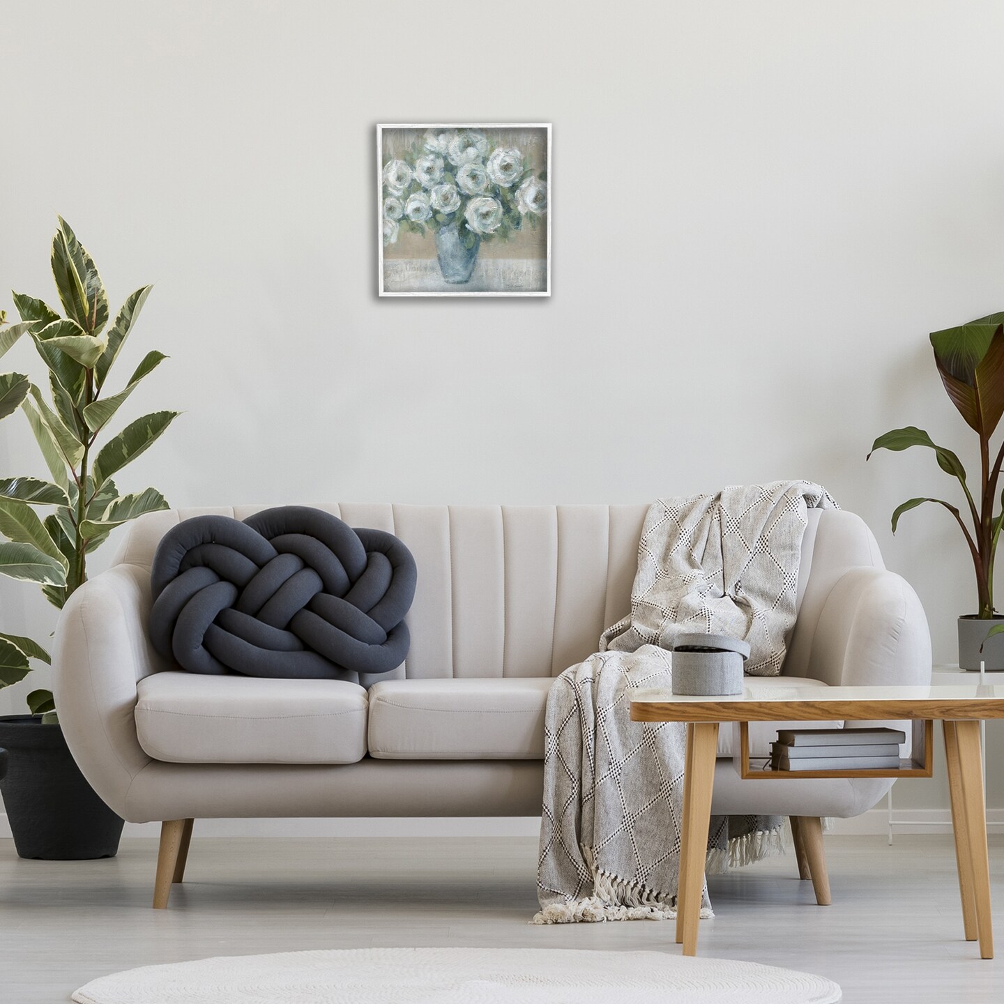 Stupell Industries Round Painted Roses Framed Giclee Design by Carol Robinson